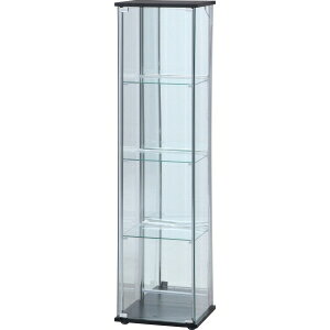 送料無料!!【不二貿易】不二貿易 ガラスコレクションケース 4段 背面ミラー LED TMG-G21 BK メーカー直送 代引不可 北海道沖縄離島不可【smtb-u】