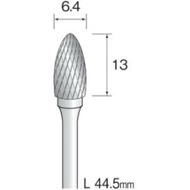 【ミニター ミニモ Minimo】ミニター ミニモ BC2273 超硬カッター クロスカット Φ6.4 軸径3.0mm