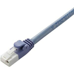 �y�G���R��(ELECOM)�zCAT5E�Ή� �ܐ܂�h�~�@LAN�P�[�u�� 10m/�ȈՃp�b�P�[�W�d�l(�u���[) LD-CTT/BU10/RS