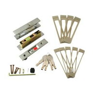 送料無料！！【日中製作所】日中製作所 NP-GA800DX-SL ディンプル引違戸錠 5本キー シルバー【smtb-u】