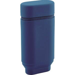 【リヒトラブ LIHIT LAB】リヒトラブ A7695-11 スタンドペンケース オーバルタイプLサイズ ネイビー