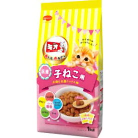 【日本ペットフード】ミオ ドライミックス 子ねこ用 お肉とお魚ミックス味 1kg 日本ペットフード