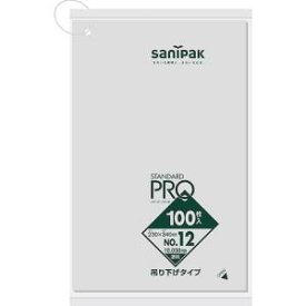 【日本サニパック sanipak】サニパック L12H-CL L12H スタンダード ポリ袋 吊り下げタイプ 0.03 12号
