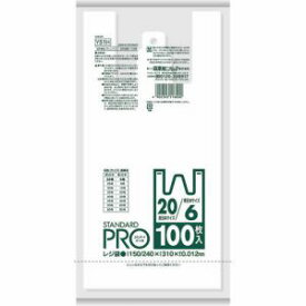 【日本サニパック】サニパック YS1H-W レジ袋 東日本6号 西日本20号 乳白 100枚