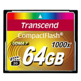 【トランセンド Transcend】トランセンド TS64GCF1000 CF 64GB 1000倍速 コンパクトフラッシュ Transcend