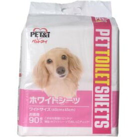 【ペットアイ PET&i】ペットアイ ホワイトシーツ ワイド 徳用 90枚