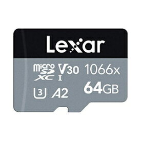【レキサー Lexar】(B品 パッケージ破損品 中身新品) レキサー LMS1066064G-BNANG microSDXCカード 64GB 1066x UHS-I U3 V30 A2 海外版