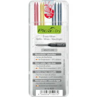 【ピカマーカー Pica Marker】ピカマーカー 4020 建築用シャープペンシル用替芯 8本入り 赤黄 各2本 黒2B…