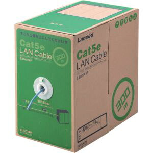 �y�G���R�� ELECOM�z�G���R�� LD-CT2 BU300 RS EU RoHS�w�ߏ���LAN�P�[�u�� CAT5E 300m �u���[ ���[�J�[���� ����s�� ���ꗣ���s��
