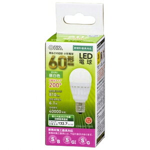 �y�I�[���d�@ OHM�z�I�[���d�@ LDA6N-G-E17 IS51 LED PS E17 6.1W N