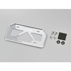 【デイトナ DAYTONA】デイトナ 17661 軽量ナンバープレートホルダー クローム Mサイズ 原付用山型 DAYTONA