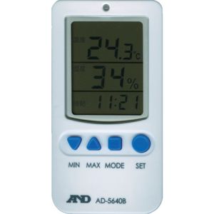 納期： AD 新発売 日本産 AD-5640B エーアンドデイ アラーム付温湿度計