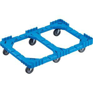 【トラスコ TRUSCO】トラスコ OCD-75B-B OCドーリー 75Lオリコン用 エラストマー車輪 6輪自在 片側ガード無し ブルー メーカー直送 代引不可 北海道沖縄離島不可