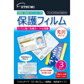 【エツミ】エツミ 各種カード用保護フィルム 光沢タイプ E-7358