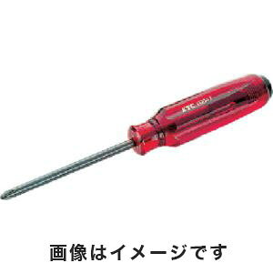 【KTC 京都機械工具】KTC PDD1-2 樹脂柄ドライバ クロス貫通タイプ 2 プラス
