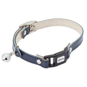 【ペティオ Petio】ペティオ レザースタイルキャットカラー S ネイビー