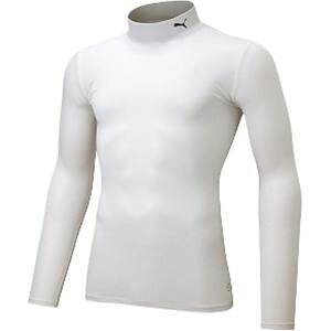 【プーマ PUMA】プーマ コンプレッション モックネック LS シャツ S ホワイト 656331