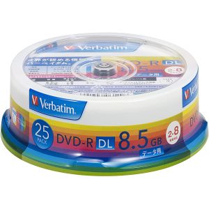 三菱 とっておきし福袋 Verbatim バーベイタム DHR85HP25V1 データ用DVD-R 8.5GB 25枚 DL 8倍速 75%OFF