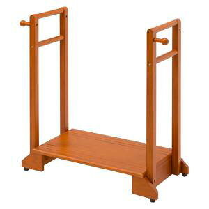 送料無料!!【萩原】萩原 VH-7934LBR-D 手すり付き玄関踏み台 両側手すり メーカー直送 代引不可 北海道沖縄離島不可【smtb-u】