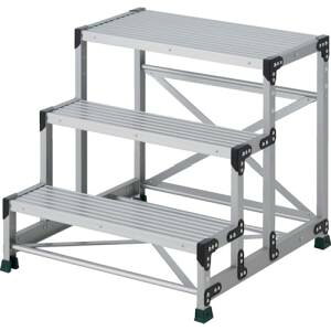 【トラスコ中山 TRUSCO】トラスコ TSF3875 作業用踏台 3段 ステップ奥行200 高さ0.75m 天板800X400 TRUSCO メーカー直送 代引不可 北海道沖縄離島不可