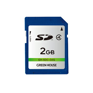 �y�O���[���n�E�X GreenHouse�z�O���[���n�E�X GH-SDC-D2G SD�J�[�h 2GB �N���X4