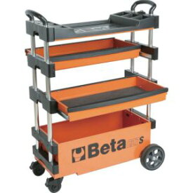 【ベータ Beta】Beta 27000201 折りたたみ式ツールトロリー C27S オレンジ メーカー直送 代引不可 北海道沖縄離島不可