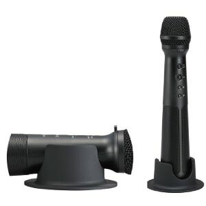 【キングジム KING JIM】キングジム マイク型拡声器 スピーカー付マイク SPMC10 黒