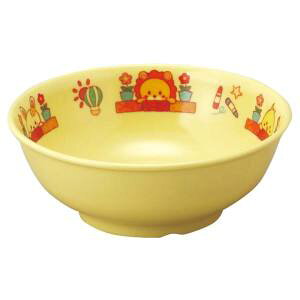 【アヅミ産業】アヅミ産業 メラミン子供食器 みんなともだち。丼 YMD-1 イエロー