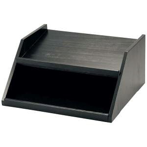 【江部松商事 EB】EBM 木製 カトラリーボックス用台 2段4列 黒 江部松商事