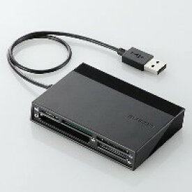【エレコム(ELECOM)】USBハブ付き48+5メディア対応カードリーダ MR-C24BK(ブラック)