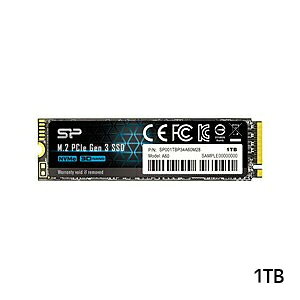 yVRp[ silicon powerzVRp[ SSD M.2 1TB SP001TBP34A60M28 PCIe Gen3x4 3Nۏ
