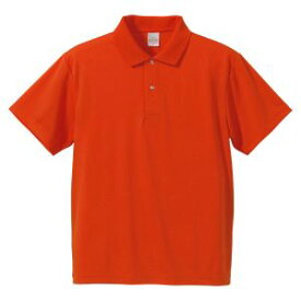 【キャブ CAB】ユナイテッドアスレ 4.1oz ドライ ポロシャツ オレンジ XL 64 591001 CAB
