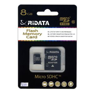yCf[^ RIDATAzRIDATA microSDHC 8GB CLASS10