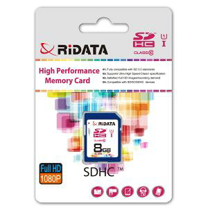 yCf[^ RIDATAzRIDATA SDHC 8GB CLASS10 UHSI