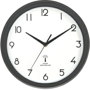 送料無料!!【不二貿易】不二貿易 EG8819P-RC 電波掛時計 カペラ 直径27cm BK 27269 メーカー直送 代引不可 北海道沖縄離島不可【smtb-u】