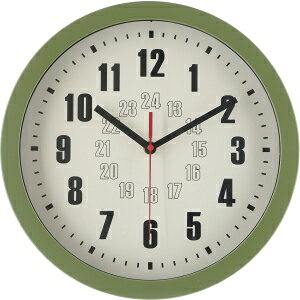 送料無料!!【不二貿易】不二貿易 EG6911A 掛時計 カイラ 直径30 オリーブ メーカー直送 代引不可 北海道沖縄離島不可【smtb-u】