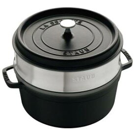 【ストウブ Staub】ストウブ ピコ ココット スチーマーセット 26cm ブラック 40510-606 Staub