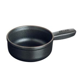 【ストウブ Staub】ストウブ アヒージョポット ミニチーズフォンデュポット 12cm ブラック 40509-594 Staub