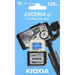yLINVA Kioxia COpbP[WzLINVA }CNSD 128GB LMEX2L128GG2 EXCERIA G2 CLASS10 UHS-I U3 V30 microsd A_v^t