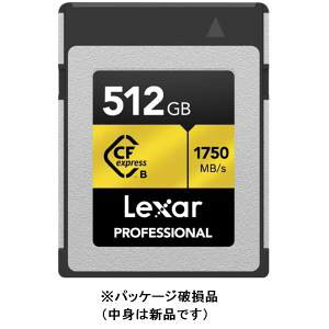 yLT[ LexarzLT[ LCXEXP0512G-RNENJ CFexpressJ[h Type-B 512GB GOLD