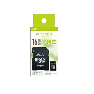 �yLAZOS�z���\�X L-B16MSD10-U1 �}�C�N�� microSDHC 16GB UHS-I U1 CLASS10 LAZOS