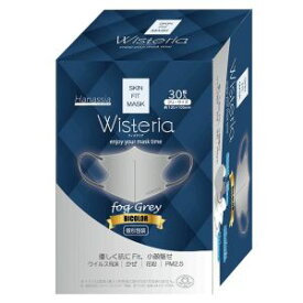 【AI-WILL】AI-WILL Hanassia ハナッシア ウィステリア bicolor マスク 個包装 30枚入 フォググレー