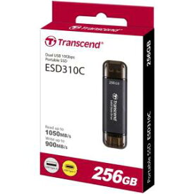 【トランセンド Transcend】トランセンド Transcend TS256GESD310C 256GB External SSD ESD310C USB 10Gbps Type C/A