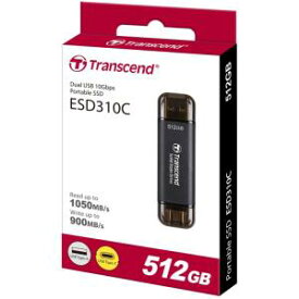 【トランセンド Transcend】トランセンド Transcend TS512GESD310C 512GB External SSD ESD310C USB 10Gbps Type C/A