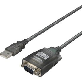 【バッファロー】バッファロー BSUSRC0705BS USBシリアル変換ケーブル ブラックスケルトン 0.5m