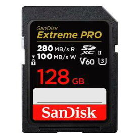 【サンディスク SanDisk 海外パッケージ】サンディスク SDXC 128GB SDSDXEP-128G-GN4IN UHS-II Extreme PRO U3 V60