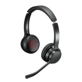 【サンワサプライ SANWA SUPPLY】サンワサプライ MM-BTSH62BK Bluetooth ヘッドセット 両耳タイプ 単一指向性