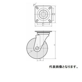 【東正車輌】東正車輌 WJ-250RB-R ゴールドキャスター 中荷重 メーカー直送 代引不可 北海道沖縄離島