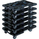 送料無料！！【トラスコ TRUSCO】トラスコ MPK-600J-BK-M6 まとめ買い 樹脂製平台車 ルートバン MPK-600J-BK 6台セッ…