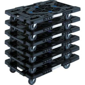 送料無料！！【トラスコ TRUSCO】トラスコ MPK-600J-BK-M6 まとめ買い 樹脂製平台車 ルートバン MPK-600J-BK 6台セット TRUSCO メーカー直送 代引不可 北海道沖縄離島不可【smtb-u】
